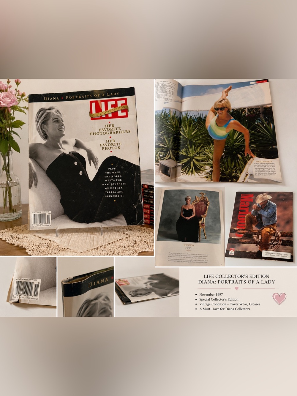 Collector's Edition Diana: Portraits of a Lady - White & Black Cover
